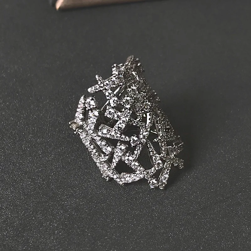 

S925 sterling silver festival mesh ring female luxury jewelry jewelry simple personality retro ring Valentine's Day gift
