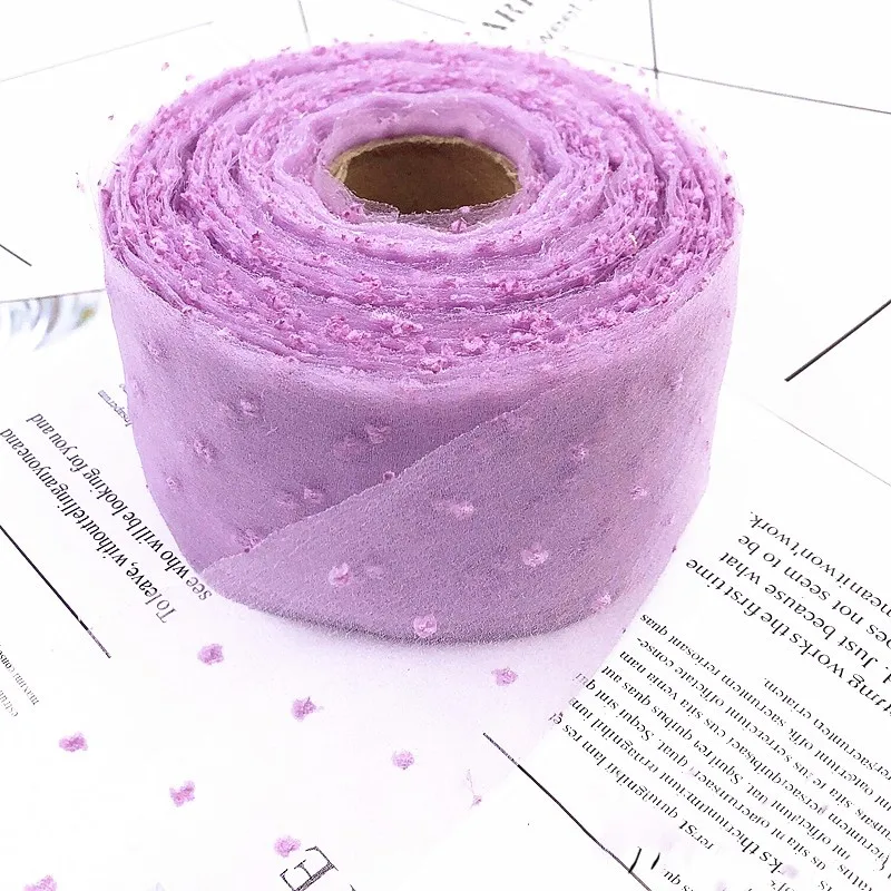 Kewgarden Флокирование seersuck ленты 6 см вручную изготовленная лента DIY цветок брошь бант в качестве аксессуара кружева марли тесьма 20 ярдов