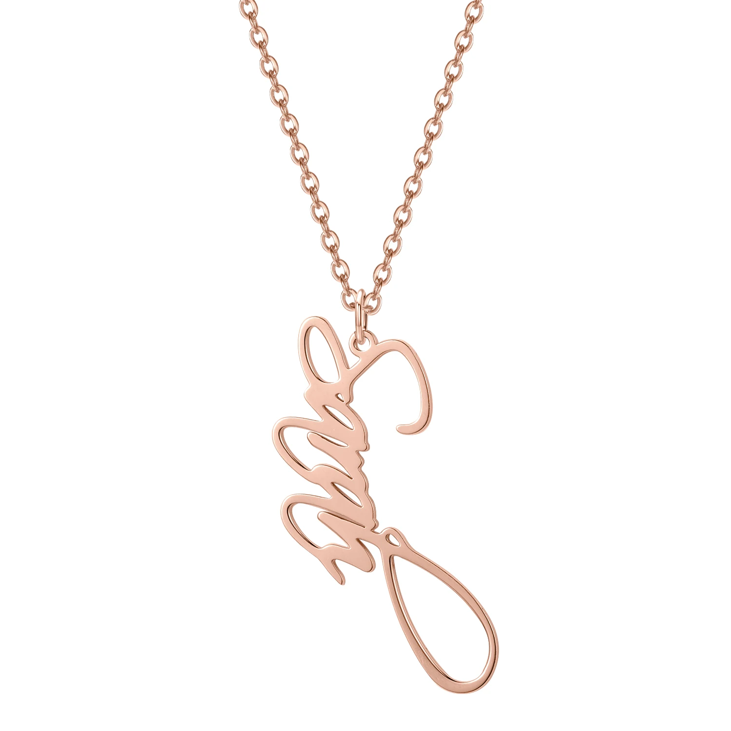 Custom Name Necklace Personalized 925 Sliver Necklaces For Women Man Customized Jewelry Girlfriend Gift