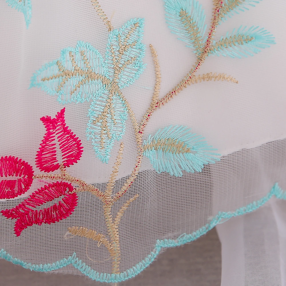 Цветочная вышивка платье для крещения первого 1st на день рождения детей