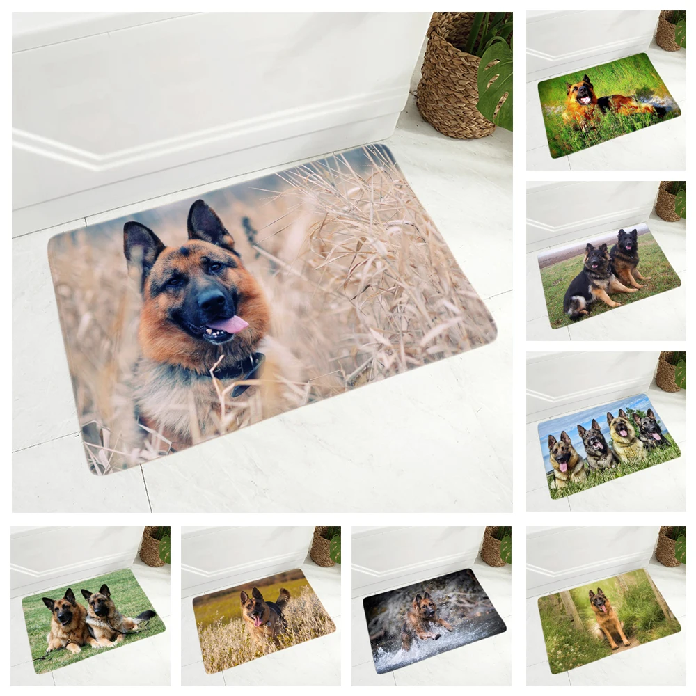 Мягкий напольный коврик для домашних животных немецкая овчарка прихожей детской