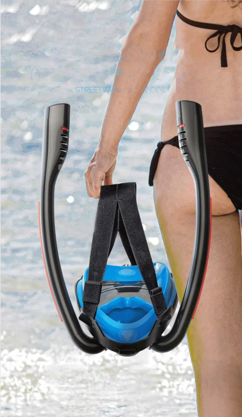 

Adult Men Women Diving Mask Goggles Equipment Swimming Snorkel Mask Double Breath Mascara Tube Silicone Full Dry Scuba 2021 New