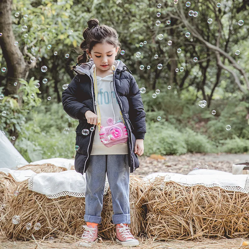 2019 г. Зимние куртки пуховики на утином пуху для мальчиков и девочек детские