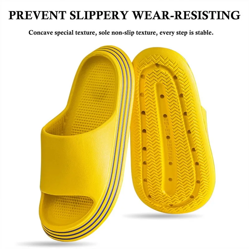 

Summer Slippers Shower Sandal EVA Massage Drainage Holes Non-Slip Light Bathroom Indoor Women Men Flip Flops Pool Shoes Slide