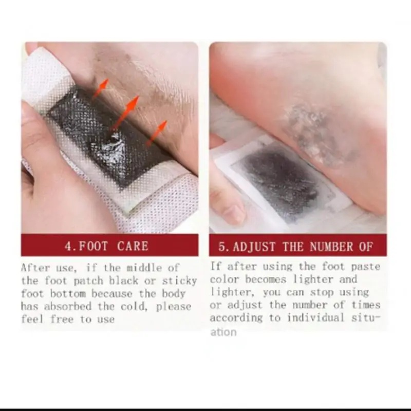 1/3/5 пара пластырей для ног Детокс коврик с липкой тканью удаления токсинов