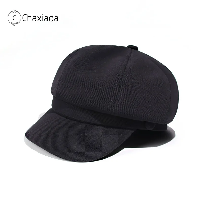 Женский берет CHAXIAOA сезон зима-осень восьмиугольный шапки Стильные Шапки