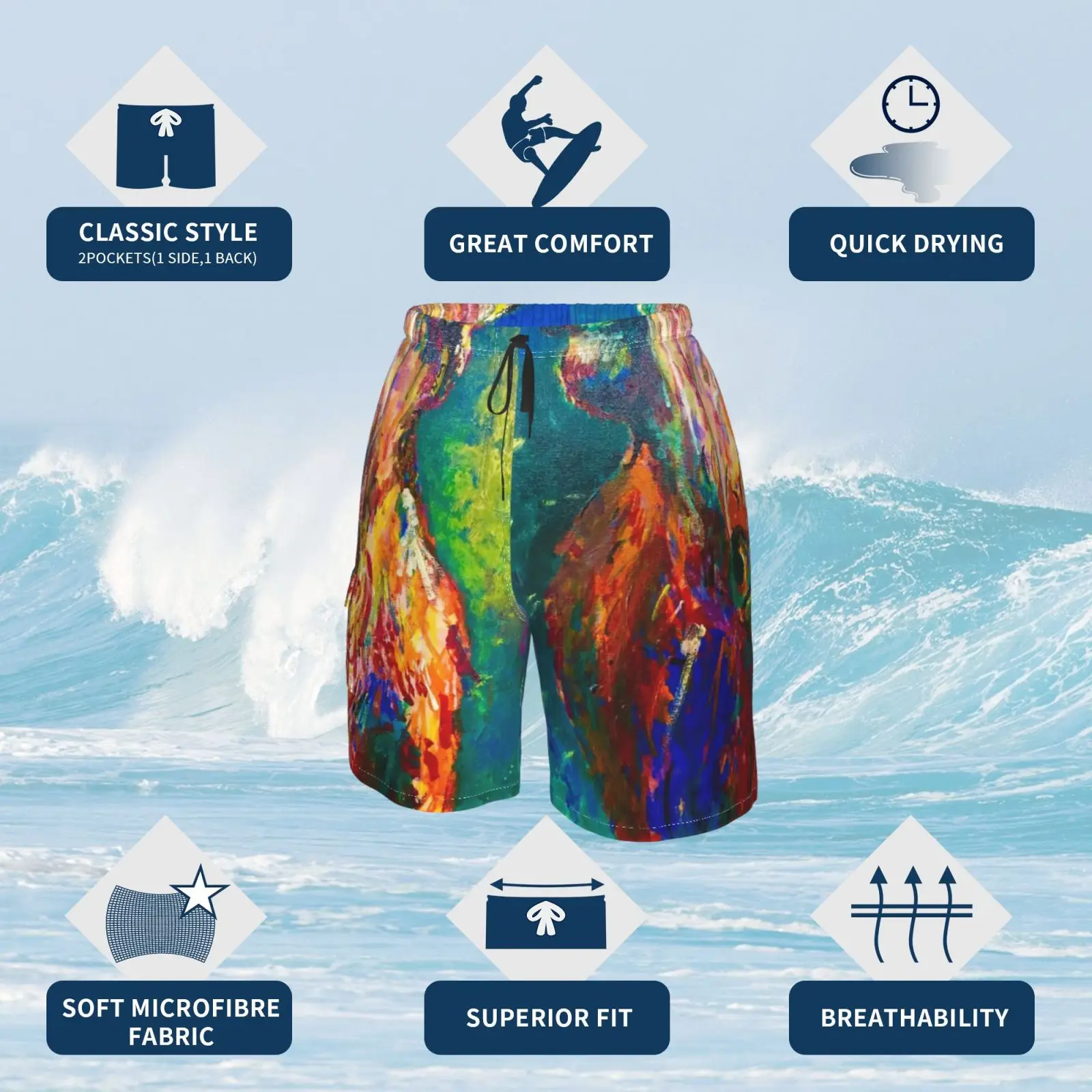 Пляжные шорты Corb для крупного рогатого скота|Плавки и пляжные шорты| |