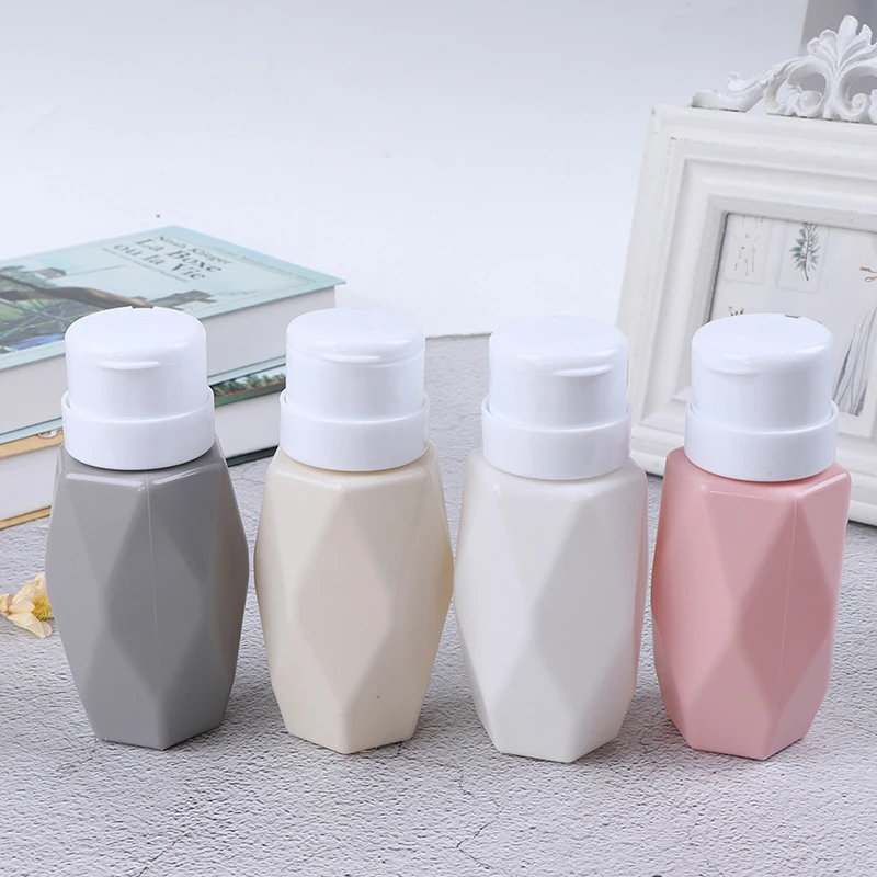 

200ML Liquid Press Nail Polish Remover Pump Dispenser Empty Bottle for Nail