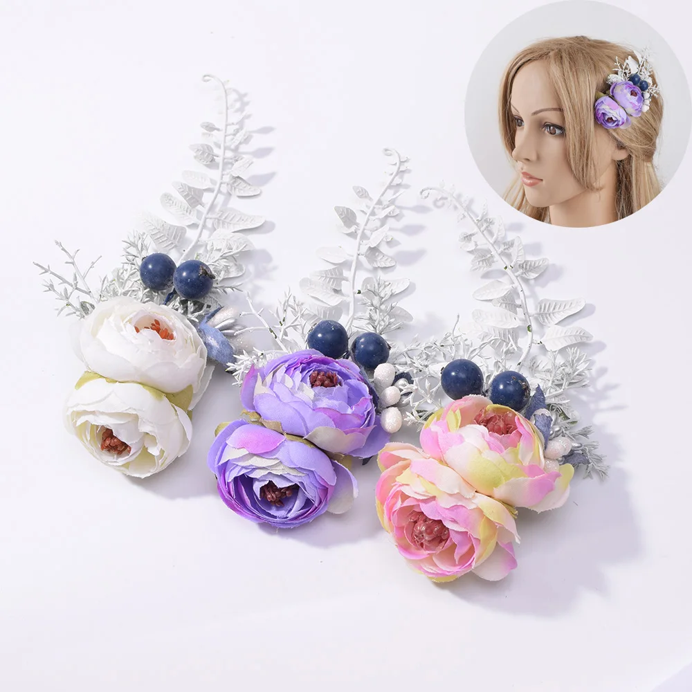 Свадебная заколка для волос в виде цветка свадебные украшения аксессуары