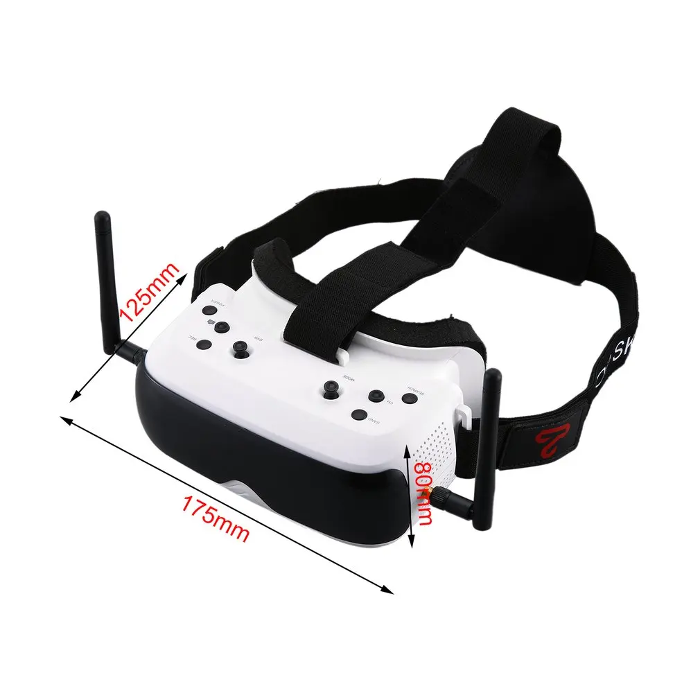 TOPSKY премьер-1 s очки Азм/часы 5,8G 86-FOV 640x480 ЖК-дисплей 4:3 2,4 дюймов/NTSC/PAL очки низкая Батарея Предупреждение DVR очки