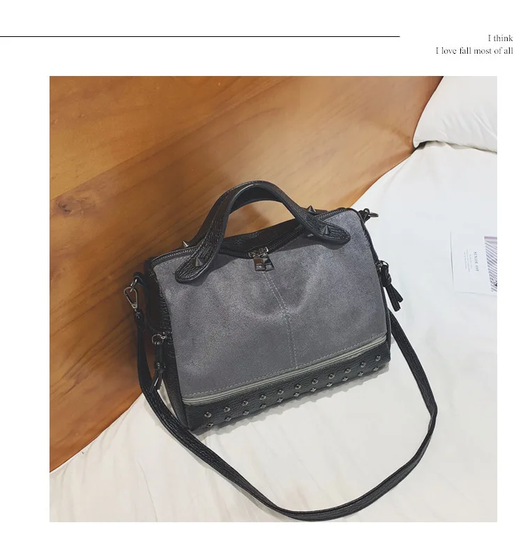 Полированные скрабы из искусственной кожи Лоскутная модная сумка на плечо с