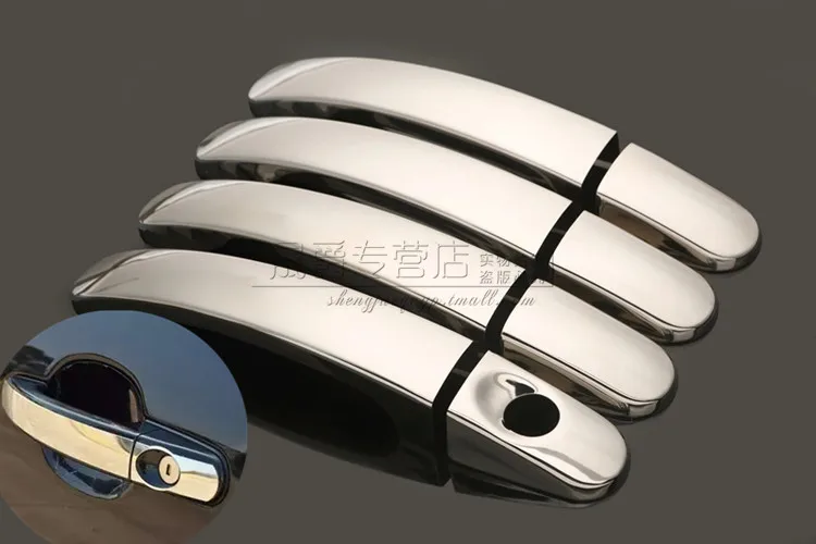 Хромированная крышка ручки двери автомобиля для Ford Focus 2 3 2005 2006 2007 2008 2009 2010 2011 2012 2013
