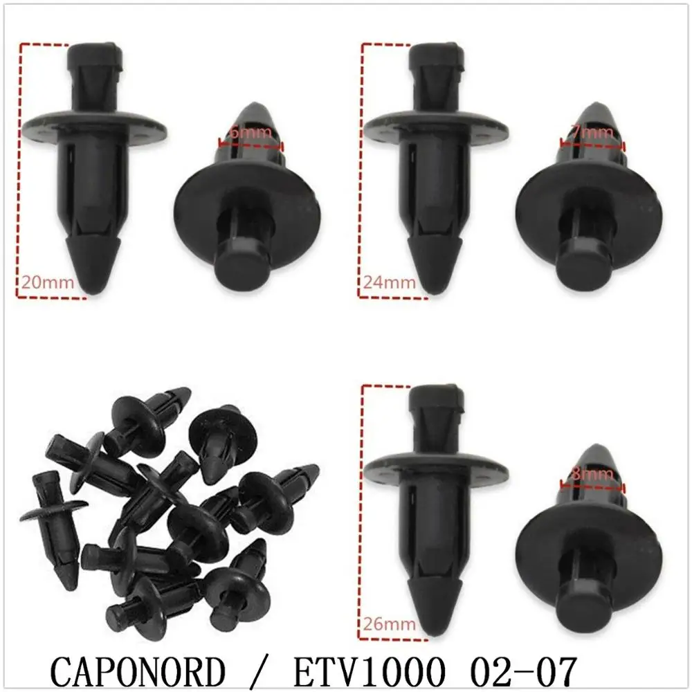 

Fairing Bolts Kit Bodywork Plastic Expansion Screw Spike Bolts Nuts Fit For APRILIA CAPONORD / ETV1000 2002-2007