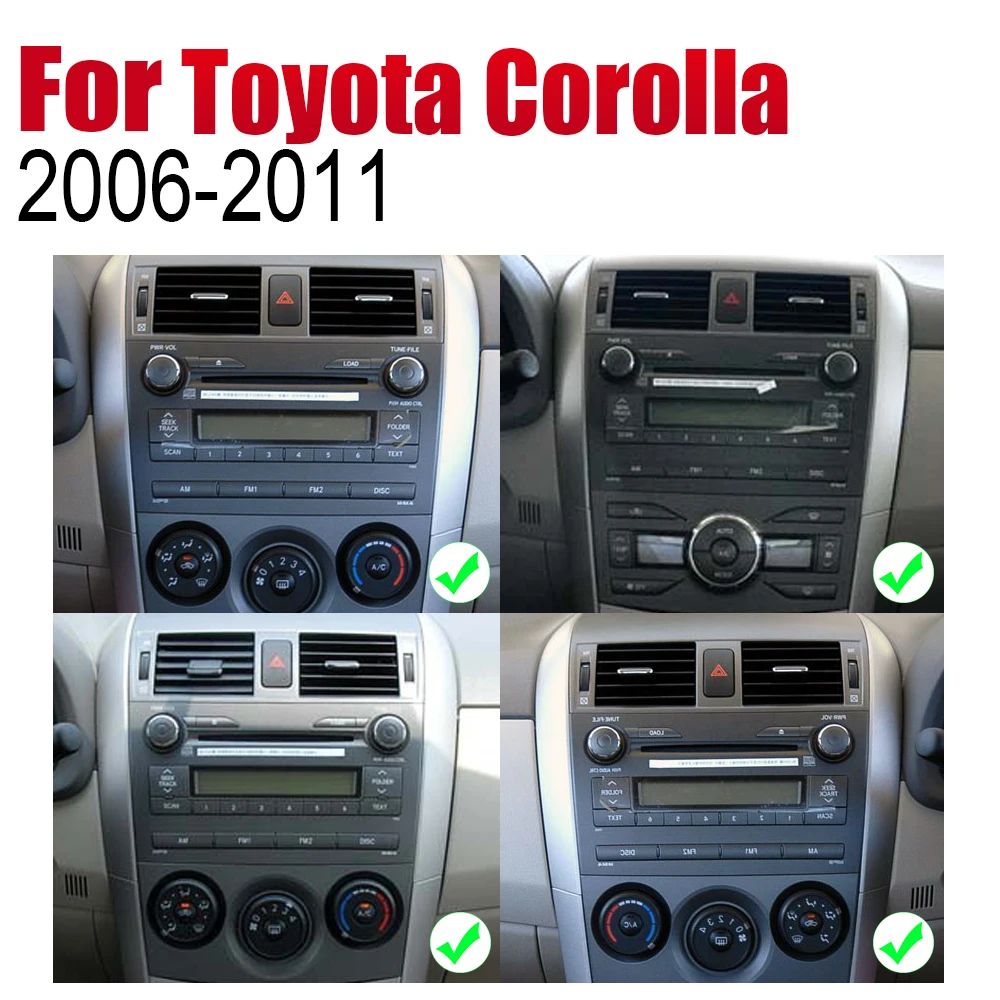 Автомагнитола для Toyota Corolla 2007 2008 2009 2010 2011 Android 2 Din автомобильный мультимедийный