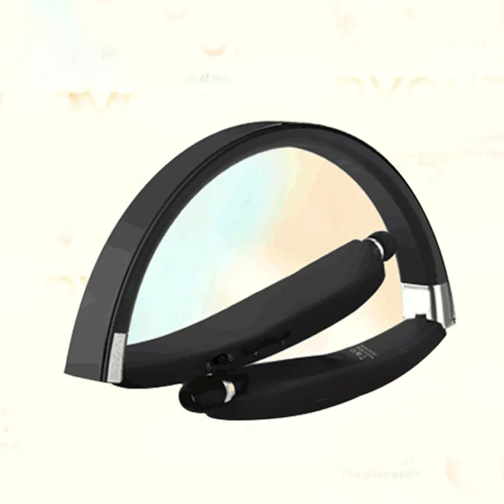 

Headphones Wireless Neckband Headset Auto-Retractable Fordable Earphone with Noise Cancelling Earbuds for Running Driving Exerci