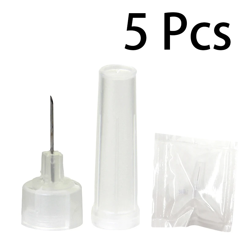 5pcs needle 0,3 губа наполнитель инъекции ручка гиалуроническая кислота ручка без иглы губа инжектор гиалурон ручка для губ заполнение против морщин лица лифтинг - Цвет: 5pcs needle