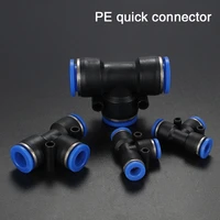 10pcs pneumatic fitting plastic connector pgpepu 4mm 6mm 8mm air water hose tube push in straight gas quick connection t type