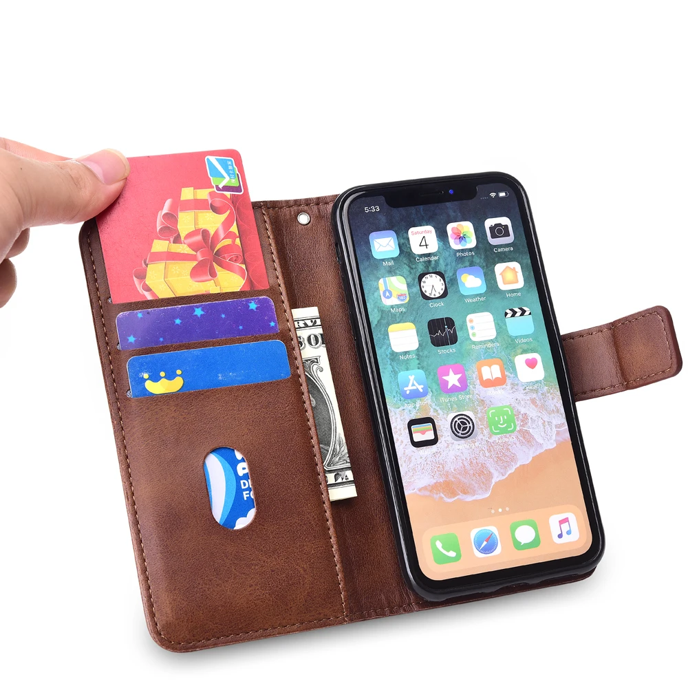 Чехол для Samsung Note 9 чехол Galaxy с подставкой кожаный Note9 N960 ремешком | Мобильные