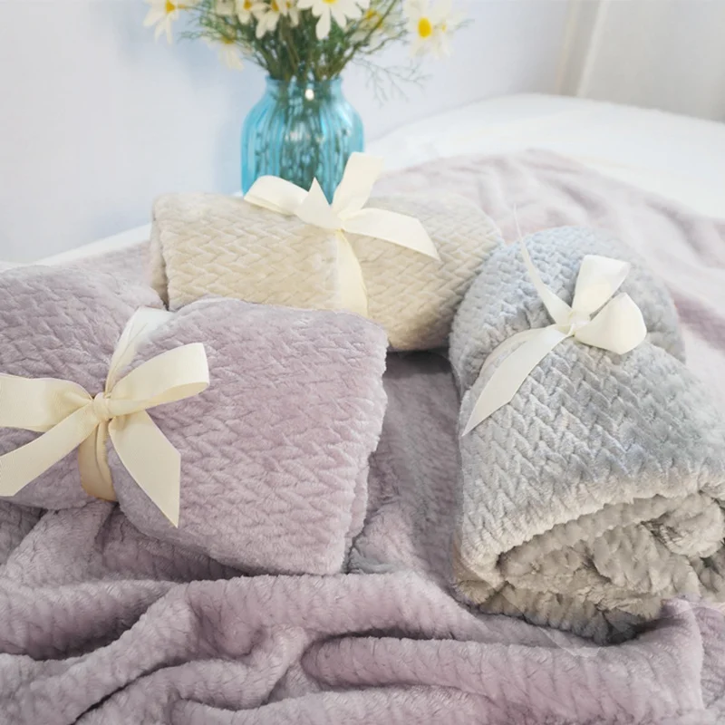 Клетчатое фланелевое одеяло s мягкое теплое Коралловое Флисовое зимнее