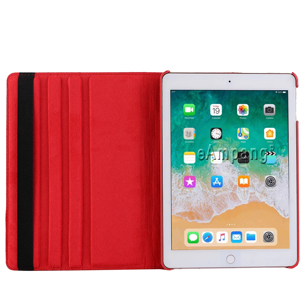 Для iPad Air 2 Air iPad(1 шт.) 9,7 чехол Крышка A1822 A1823 A1893 A1954 5th 6th поколения Чехол 360 градусов вращающийся Funda