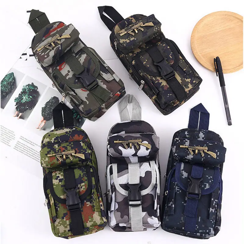 

Chicken Pencil Box Boys Password Lock Boy School Bag Student Stationery Box Multi-Layer Canvas Large Capacity Pencil Box