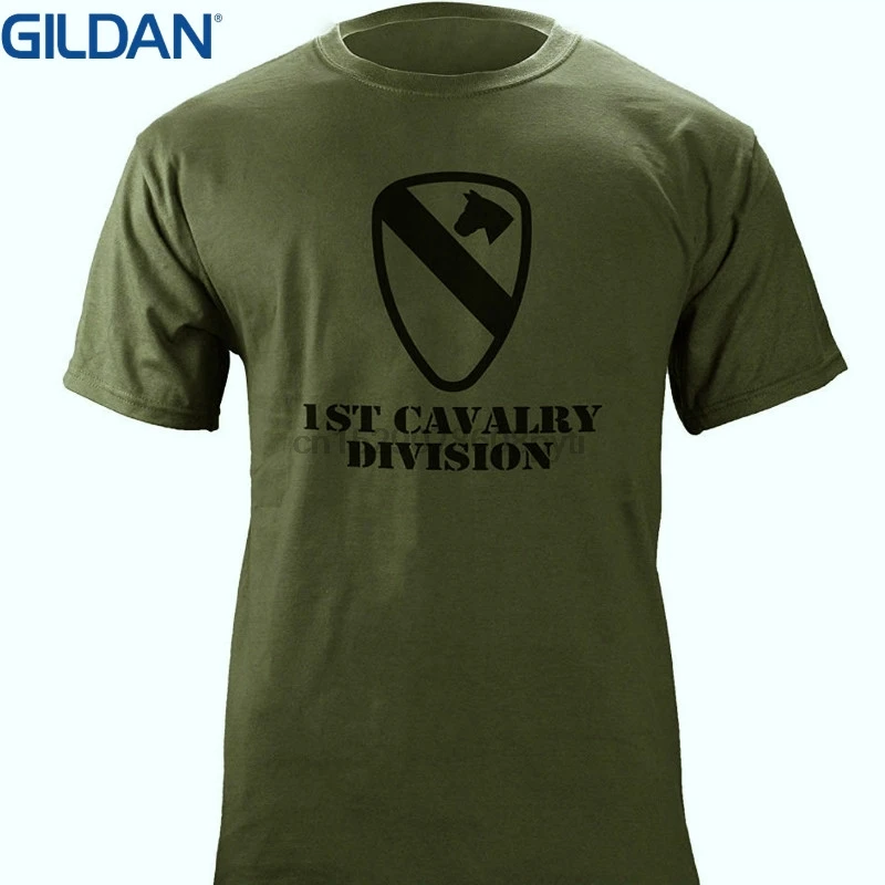 Мужская футболка с круглым принтом дешевая цена армейская 1 я кавалерийская