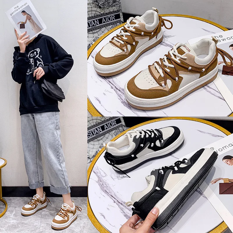 

Daddy Shoes Female Trendy Ins2022 New Platform Sneakers Shoes for Women