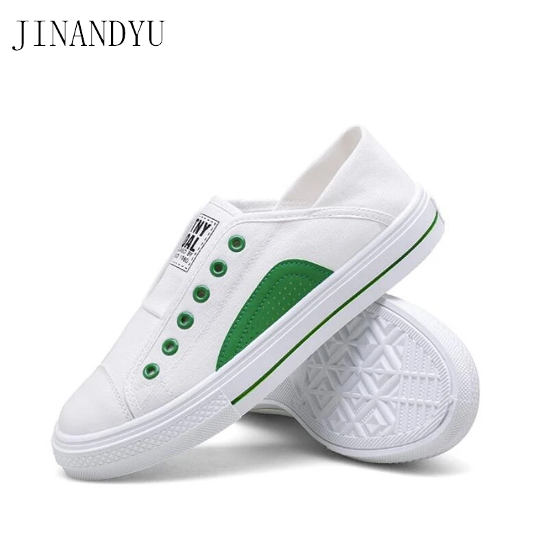 

White Canvas Shoes Men Slip on Flats Casual Shoes for Man Slippers Breathable Fashion Spring/summer Loafers Classic Men Shoes