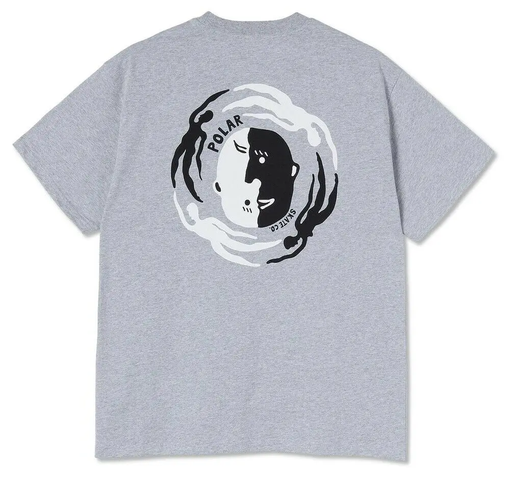 

Футболка Polar Skate Co., спортивная серая футболка с изображением круга жизни, для певцов, комедийная гражданская одежда, летняя рабочая одежда д...
