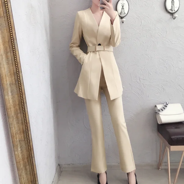 Женские Брючные костюмы на весну и осень новинка высококачественные женские