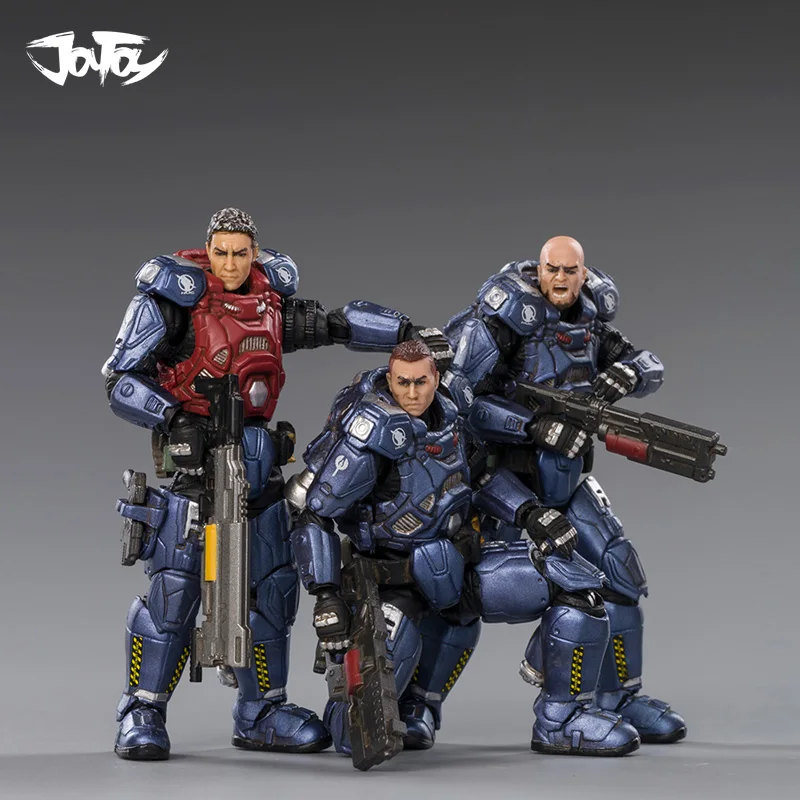 

(3 шт./компл.) Экшн-фигурки JOYTOY 1/18, коллекция игрушек из коллекции "Звездный ястреб 03st Легион троо солдат"