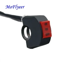 moflyeer 1 piece motorcycle switches connector handlebar switch onoff buttons connector push switch motorbike accessories