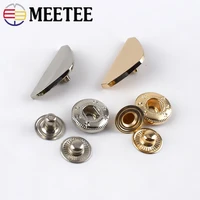 meetee 10set fashion metal snap buttons down coat decorative sewing botones outerwear overcoat fasteners press stud buckle ky647