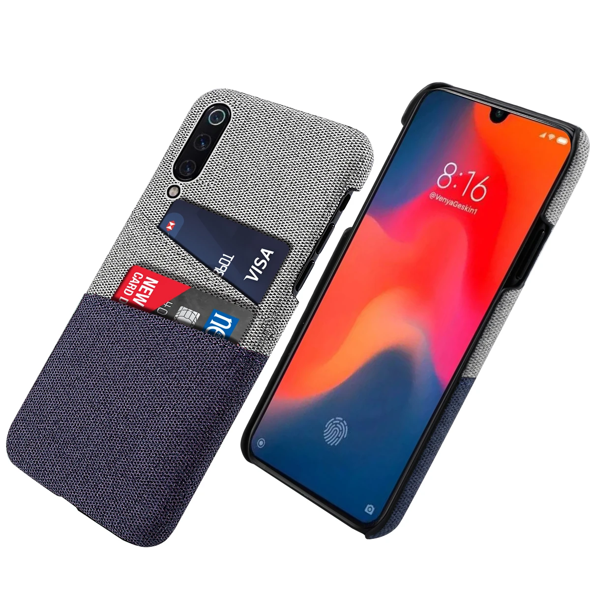 Для Xiaomi mi 9 чехол для телефона тканевый держатель карт тонкий устойчивый к