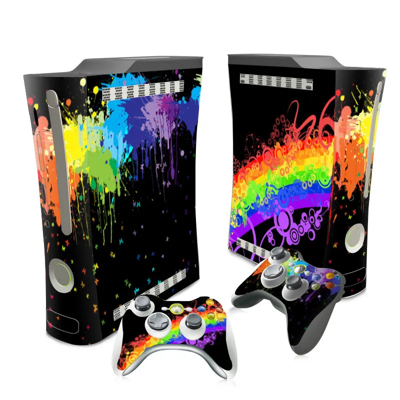Крутой дизайн для Xbox 360 наклейка XBOX Виниловая кожи и 2 контроллера
