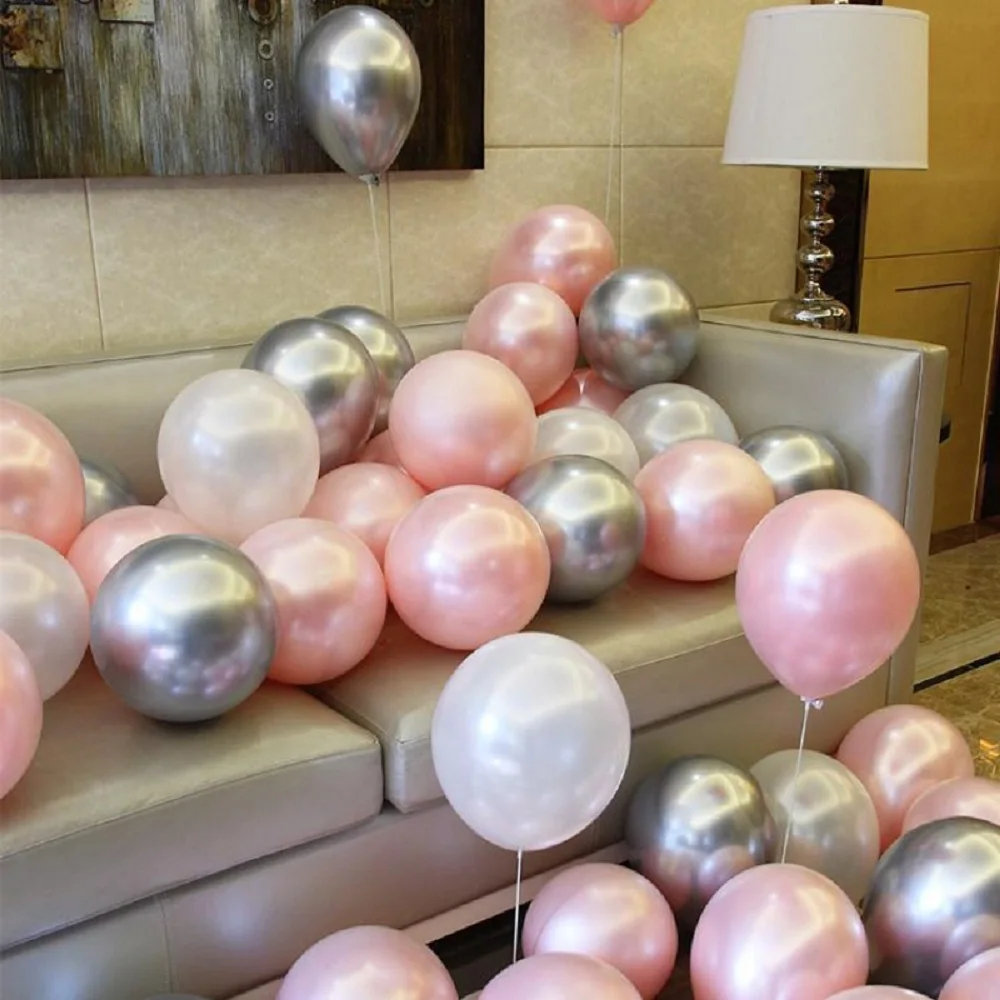 Набор воздушных шаров из латекса с металлическим блеском 30 шт. | Дом и сад