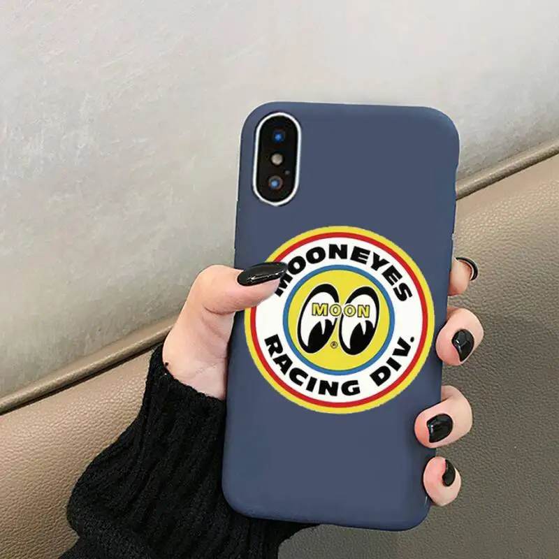 

Japan Luxury Brand Phone Case For IPhone 6 6s 7 8 Plus X Xs Xr Xsmax 11 12Promax 12mini Candy Purple Silicone Cover Mooneyes