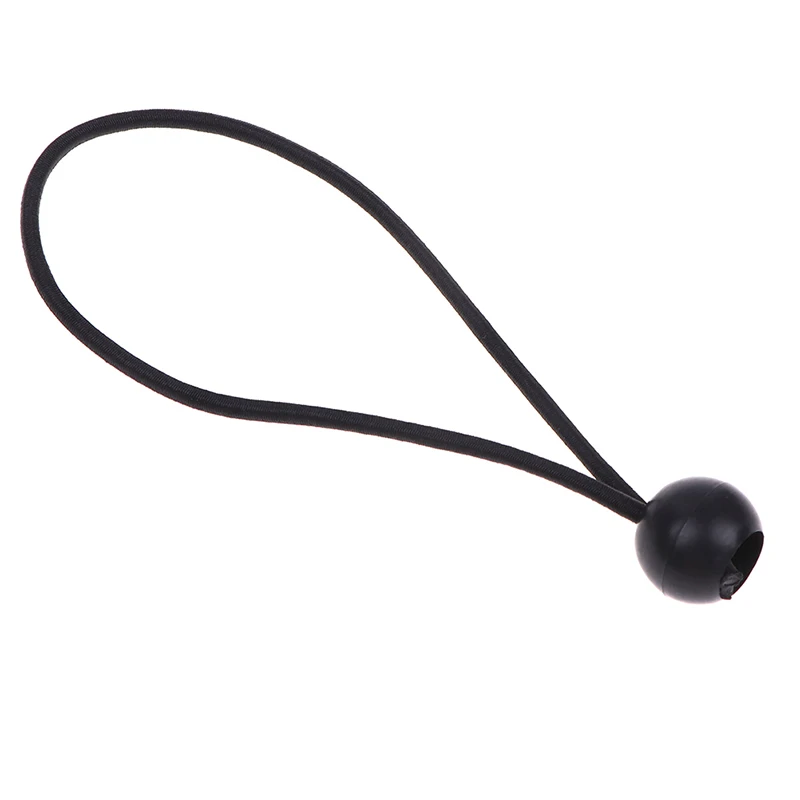 

10pcs/set Black Camping Hiking Tent Accessories Elastic Rope Ball Bungee Cord Tarp Tie Down Strap