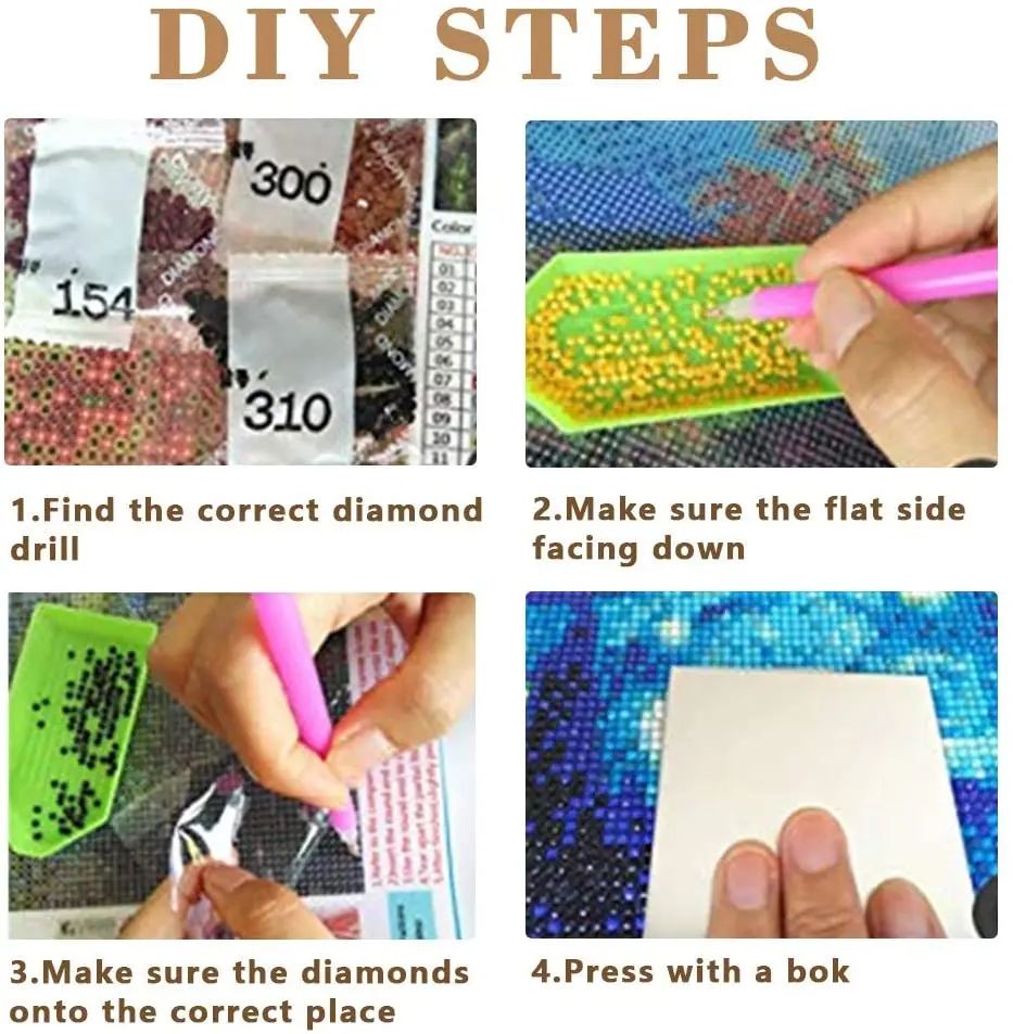 

DIY 5D Diamond Painting, Full Drill DIY 5D Diamond Painting Kits Adorable Cat Design Art Tool Kit Includes All Accessories Cross