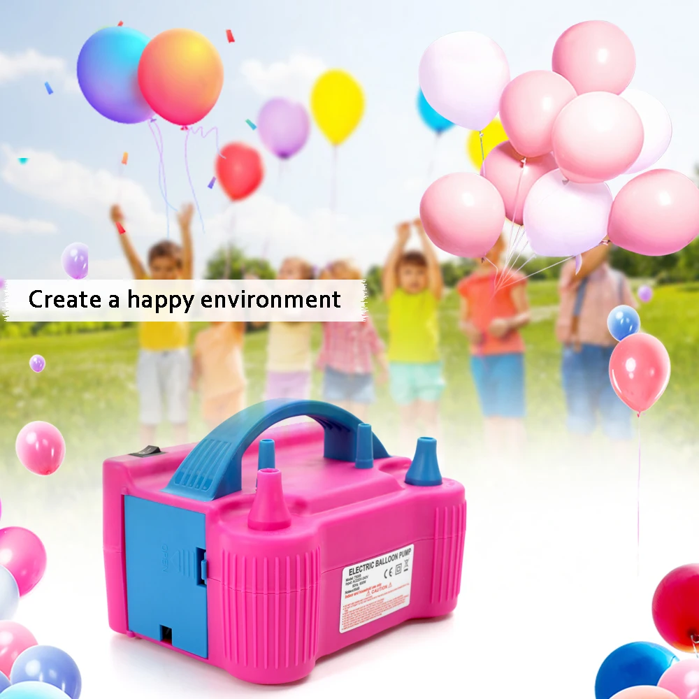 

Balloon Air Pump 110V or 220V Electric High Power Two Nozzle Air Blower Balloon Inflator Pump Fast Portable Inflatable Tool