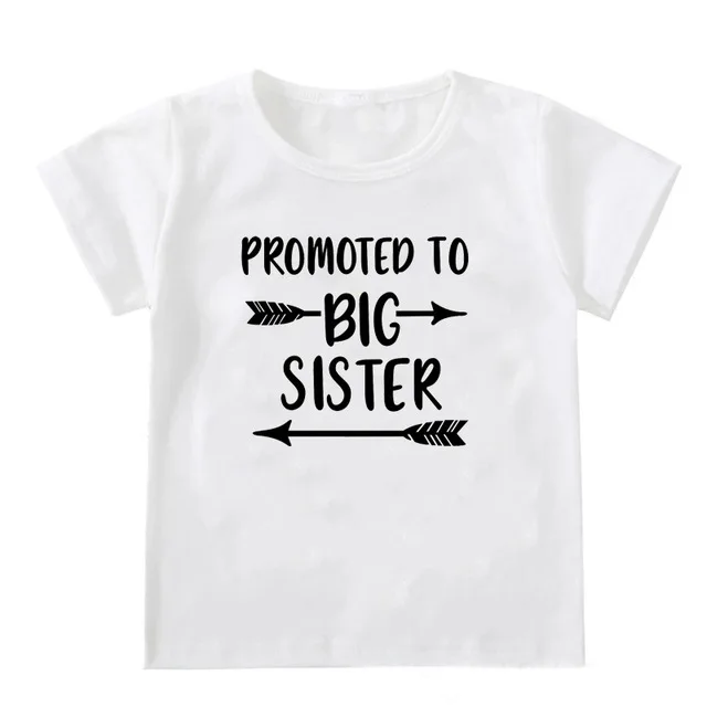 2021 Детские футболки с надписью Promotion To Big Sister/Brother Забавные коротким рукавом для