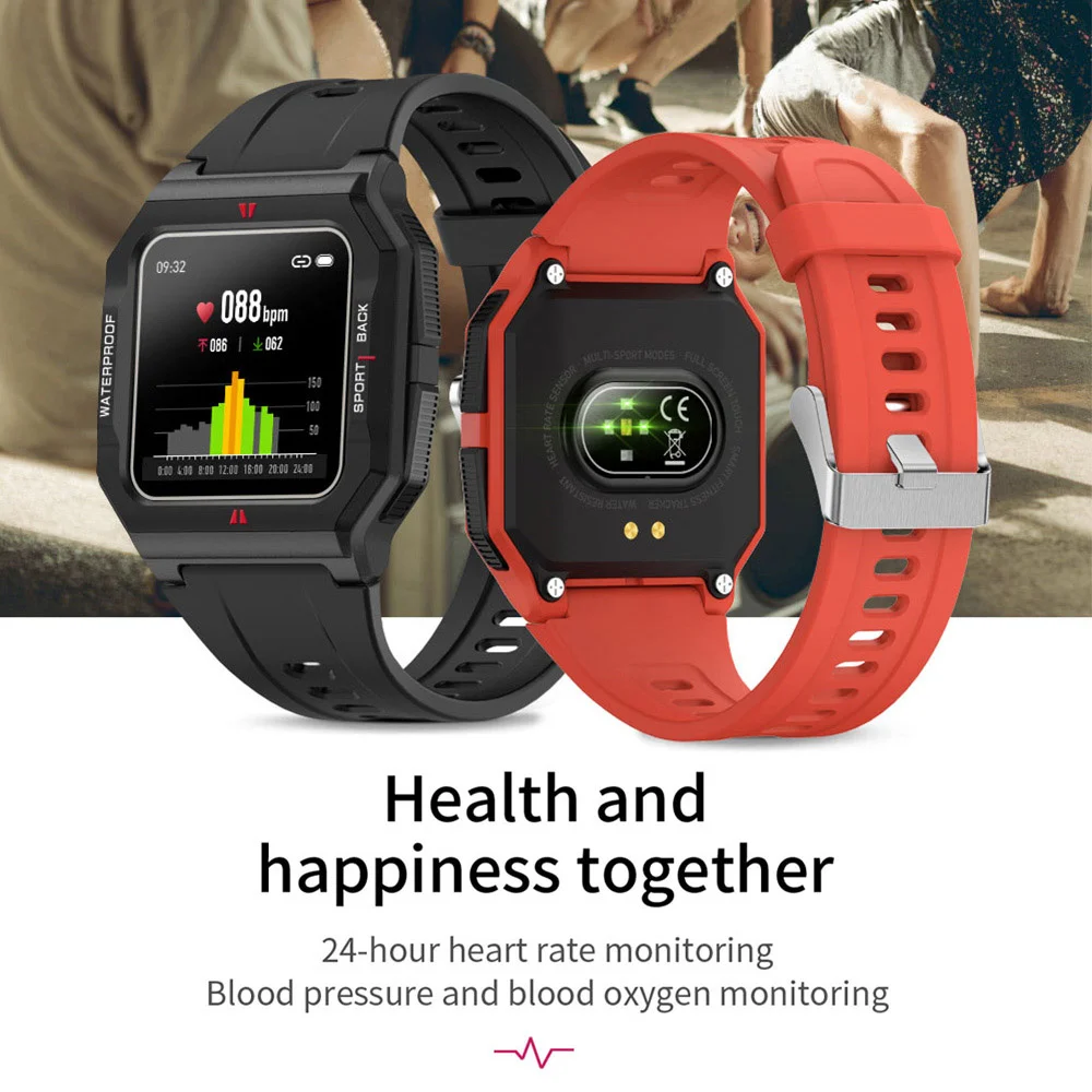 Smart Watch Men P10 Heart Rate Monitor IP67 Waterproof Fitness Tracker Neo Smartwatch 7 Days Battery Life GTS For Xiaomi iOS | Электроника