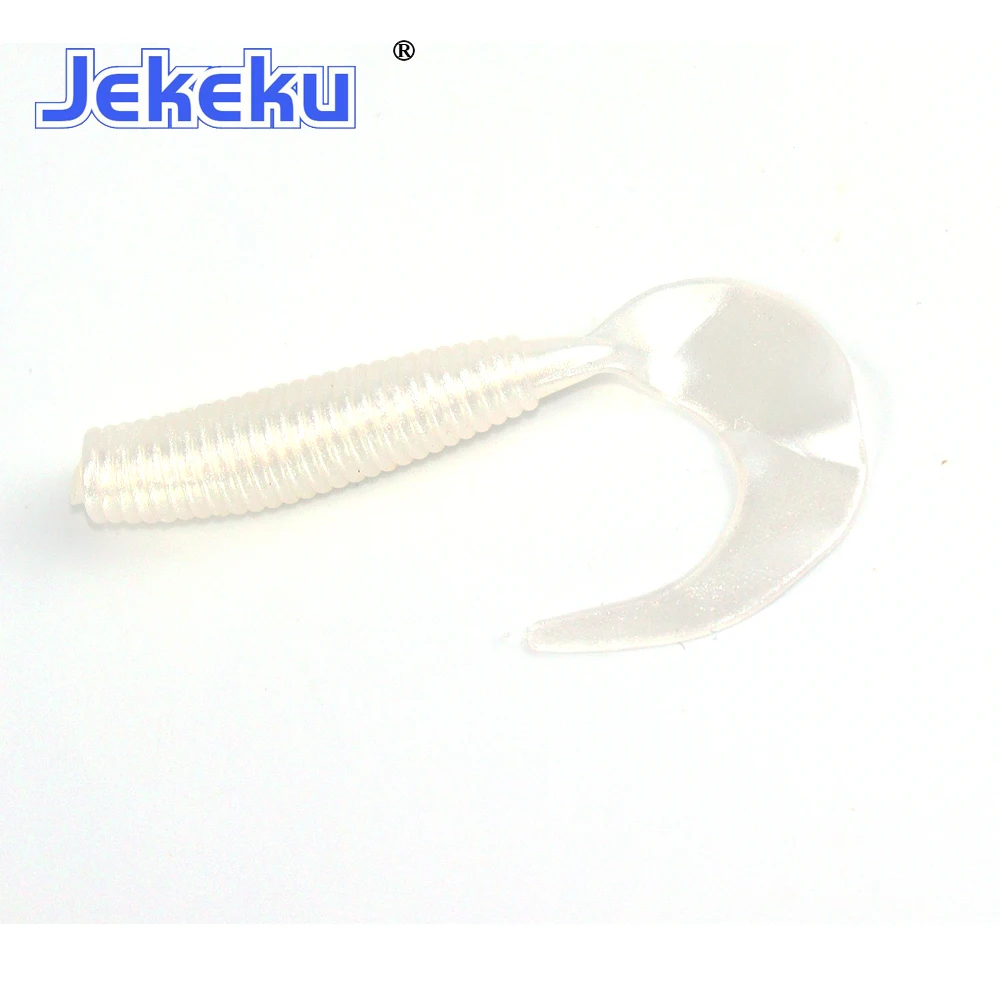

JEKEKU 2021 10pcs 65mm 2.7g Trout Fishing Lure Artificial Soft Fishing Wobbler Pesca Protein Grub Lure Maggot Worm