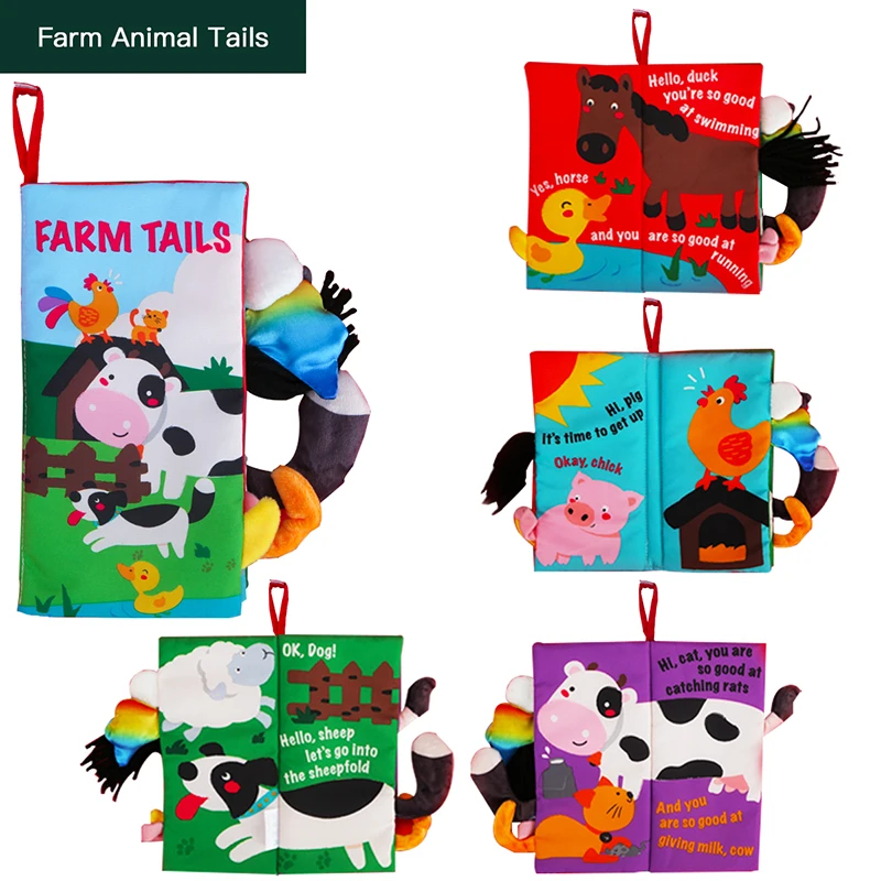 Beiens развивающие игрушки книги для детей книжки малышей развивающая игрушка