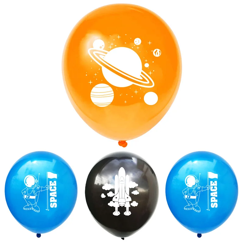 12 дюймов астронавт в космосе планеты латексных воздушных шаров с блесток набор