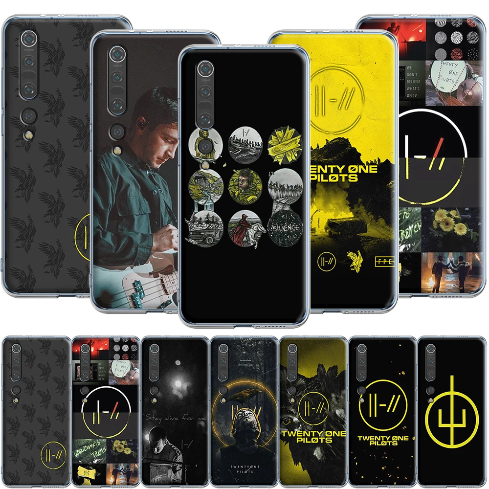 Силиконовый чехол 21 Twenty One Pilots для Xiaomi MI Note 10 A3 A2 A1 9T 9 8 6 Max 3 SE Pro Lite Pocophone F1|Бамперы| |