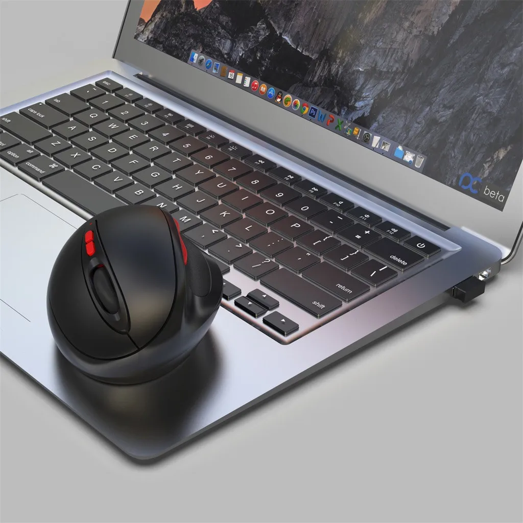 Беспроводная мышь HXSJ T33 2 4G эргономичный дизайн оптическая USB приемник 4 кнопки 2400 точек/дюйм мыши для