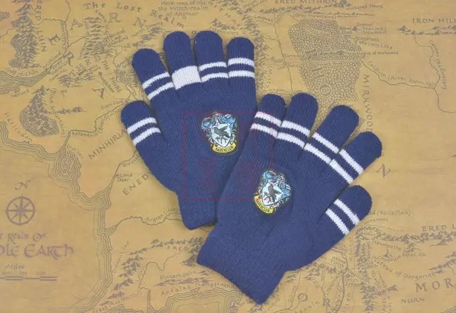 3 Утепленные домашние перчатки Gryffindor Harri POTER Аниме Косплей зимние теплые тянущиеся вязаные перчатки игрушки для детей-поклонников Рождественский подарок - Цвет: 3