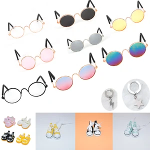 Mini Plush Doll Accessories Pet Glasses for 20cm Xiao zhan Korea EXO Idol Plush Dolls Canvas Shoes L in USA (United States)