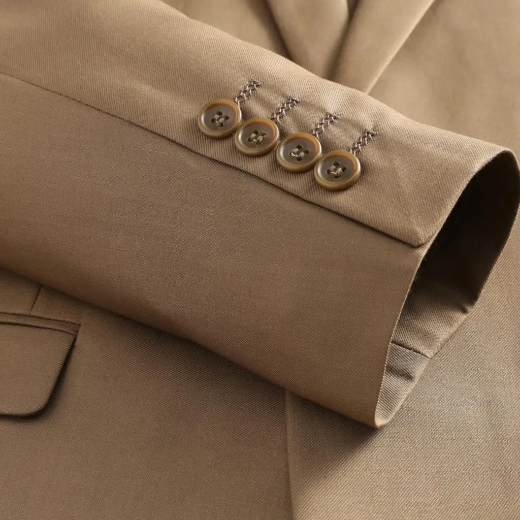 

Men Suits 2/3 Pieces Solid Color Double Breasted Tuxedo For Business Formal Wedding Slim Fit Men Clothing Blazer+Pants+(Vest)